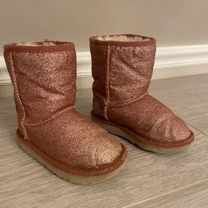 Toddler size 10 UGG glitter boots